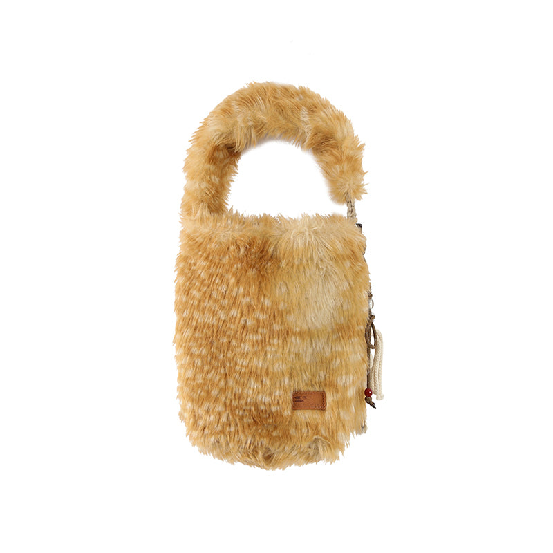 CryingCenter Fawn plush tote shoulder bag