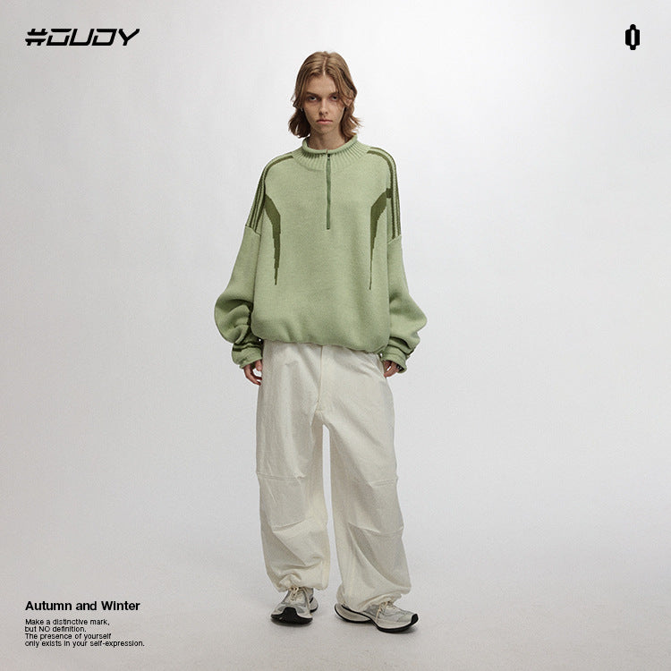 #OVDY Lazy Style Solid Wide Knitwear Sweater
