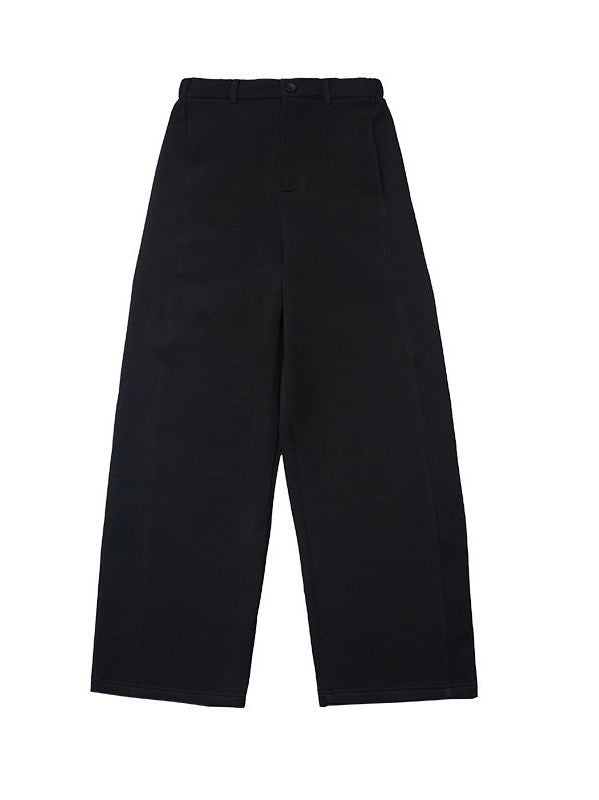 UNF solid color air loose knitted straight cutlass sweatpants
