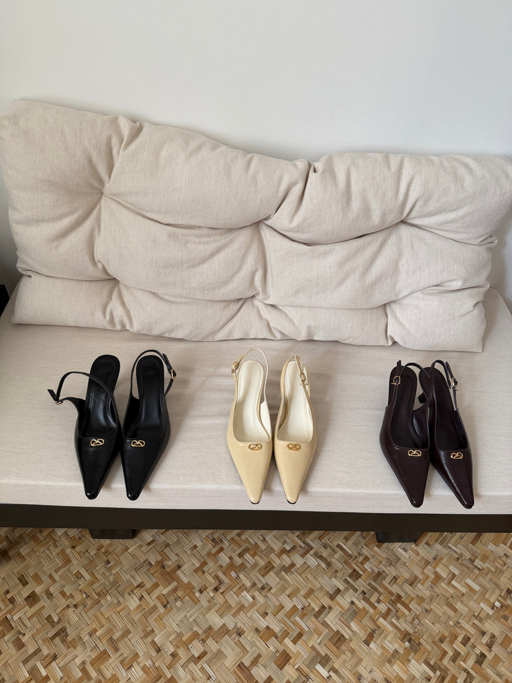 La mode Sharp Gold Icon Heels