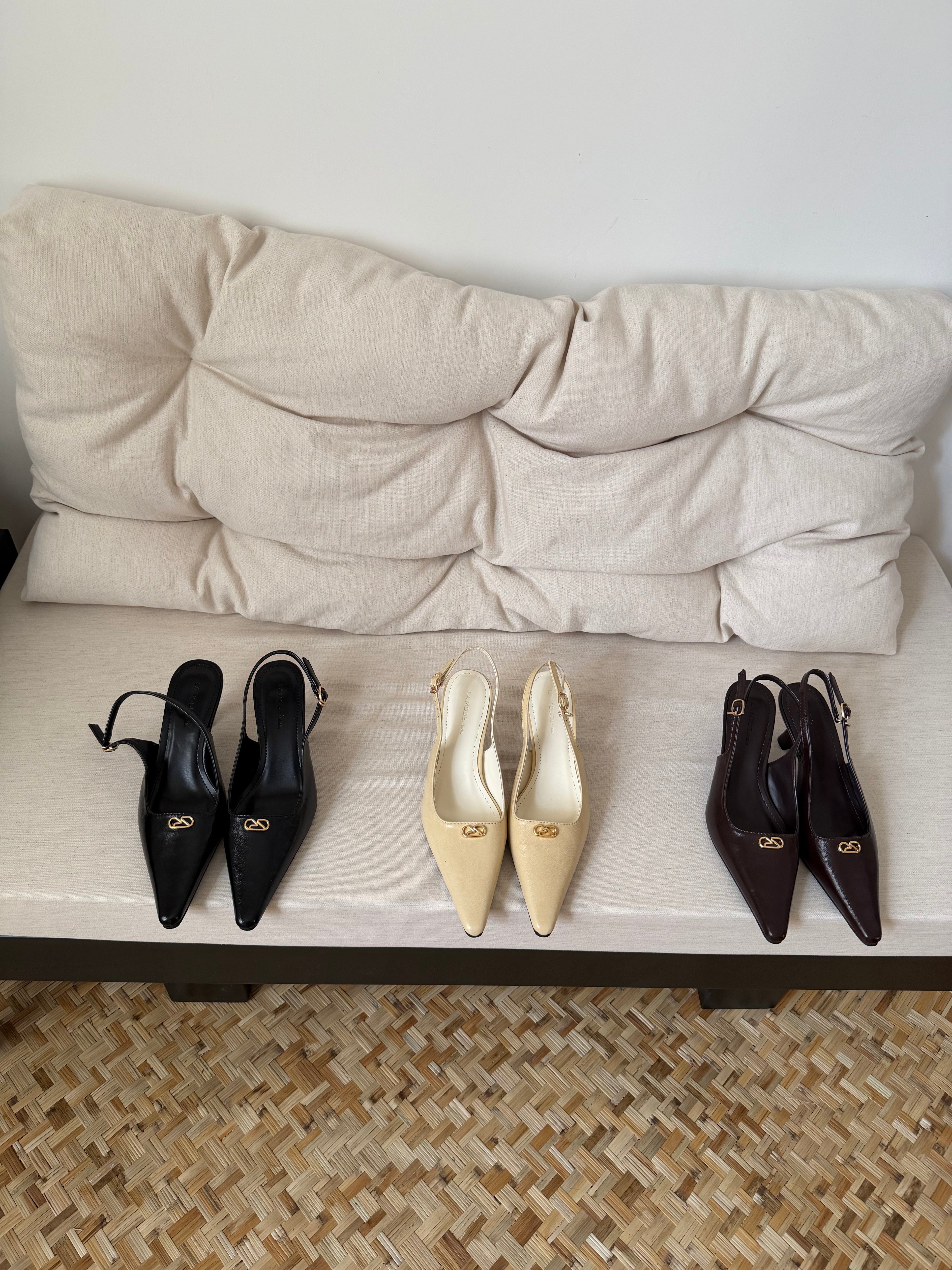 La mode Sharp Gold Icon Heels