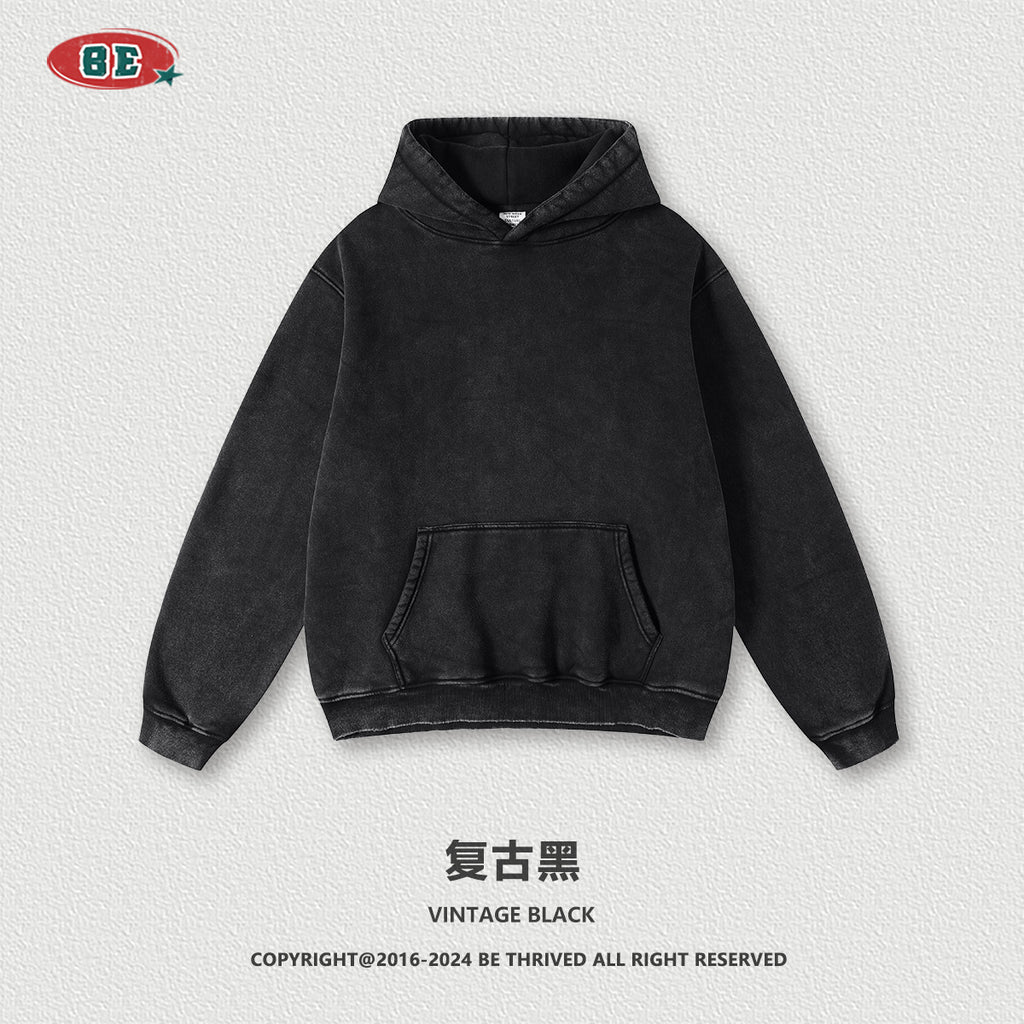 BE Washed Velvet Hoodie