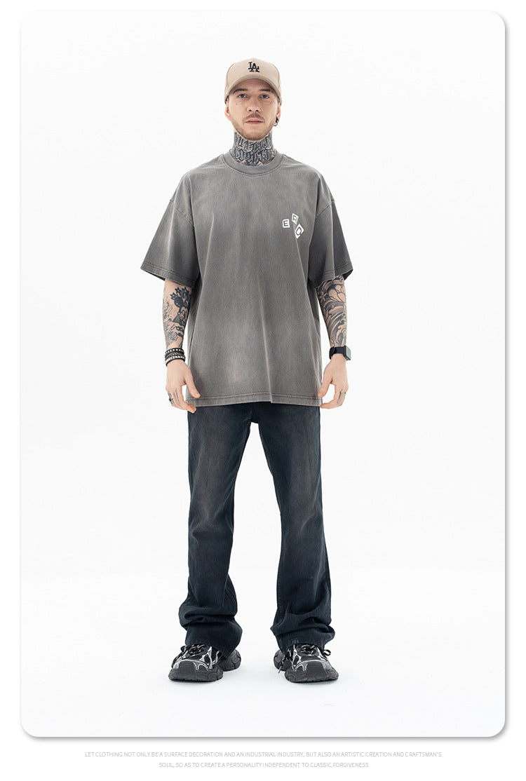FORGIVNESS Wash Gradient Heavy Logo Short Sleeve Tee
