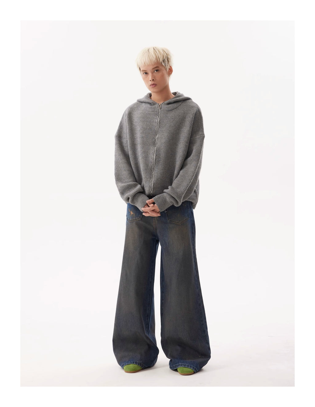 BTSG Lazy Meradra Hooded Knit Jacket