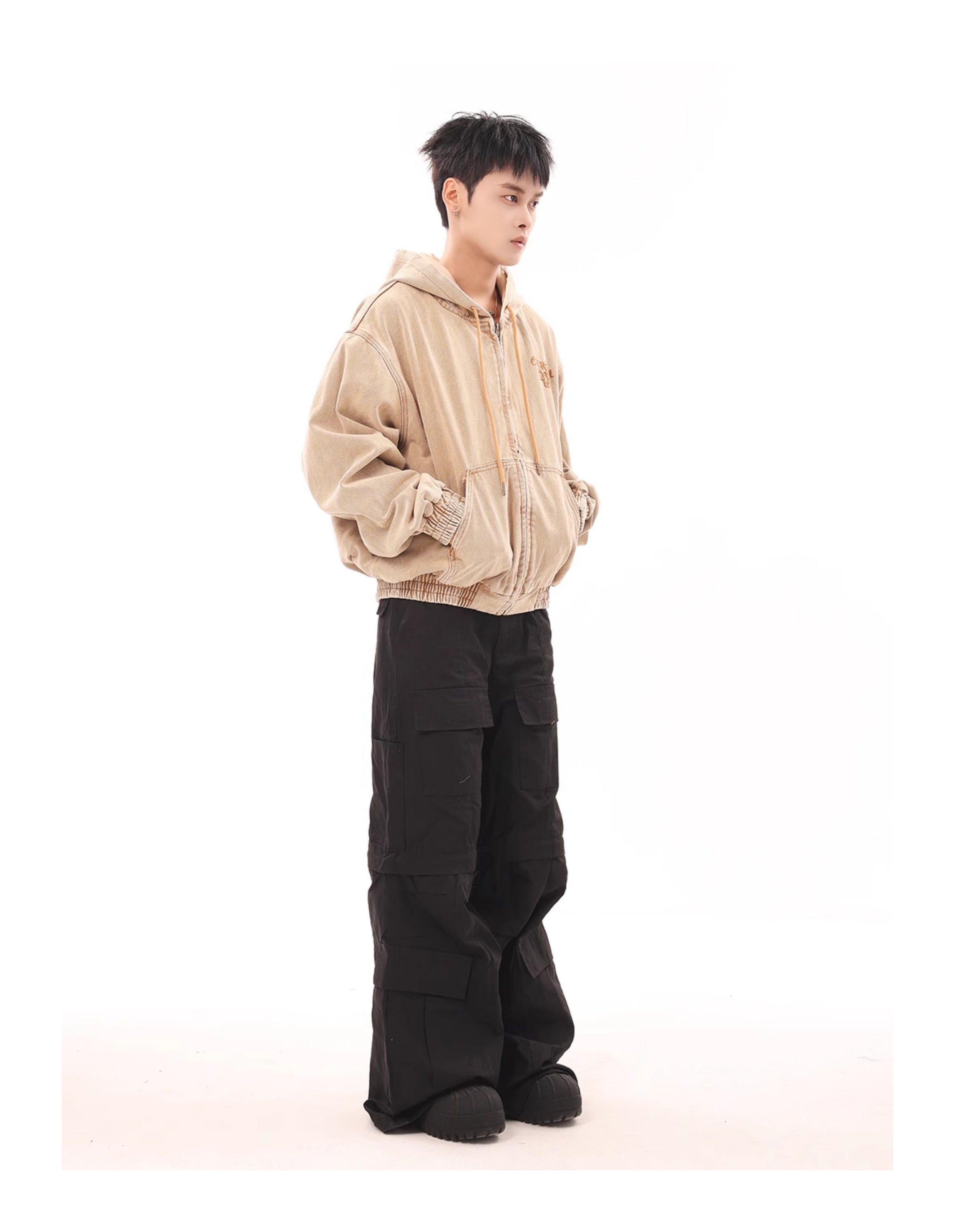 BTSG American Retro Cargo Pants Wide-leg