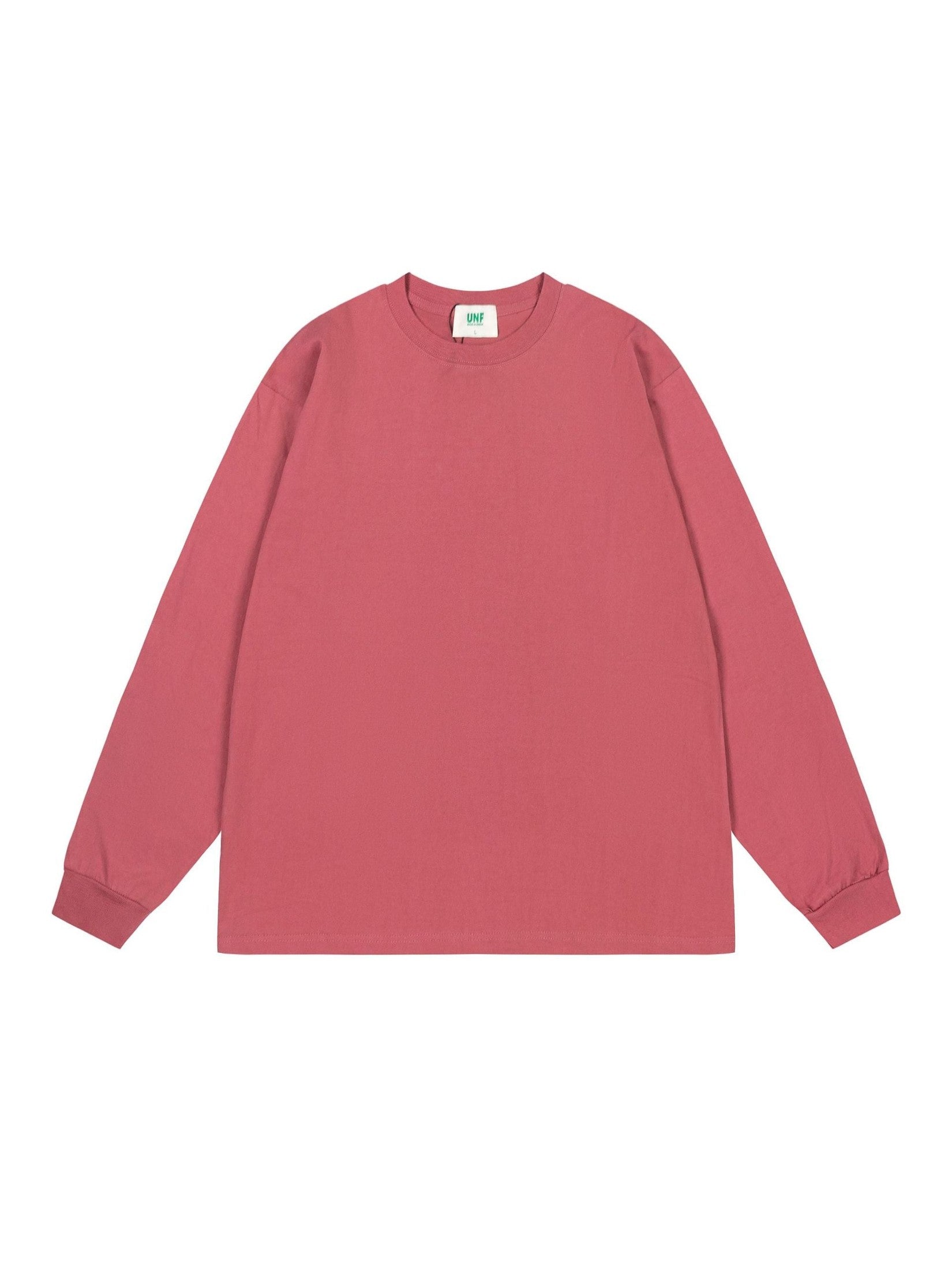 UNF Heavy 100% Cotton Loose Basic Understooth Long Sleeve Tee
