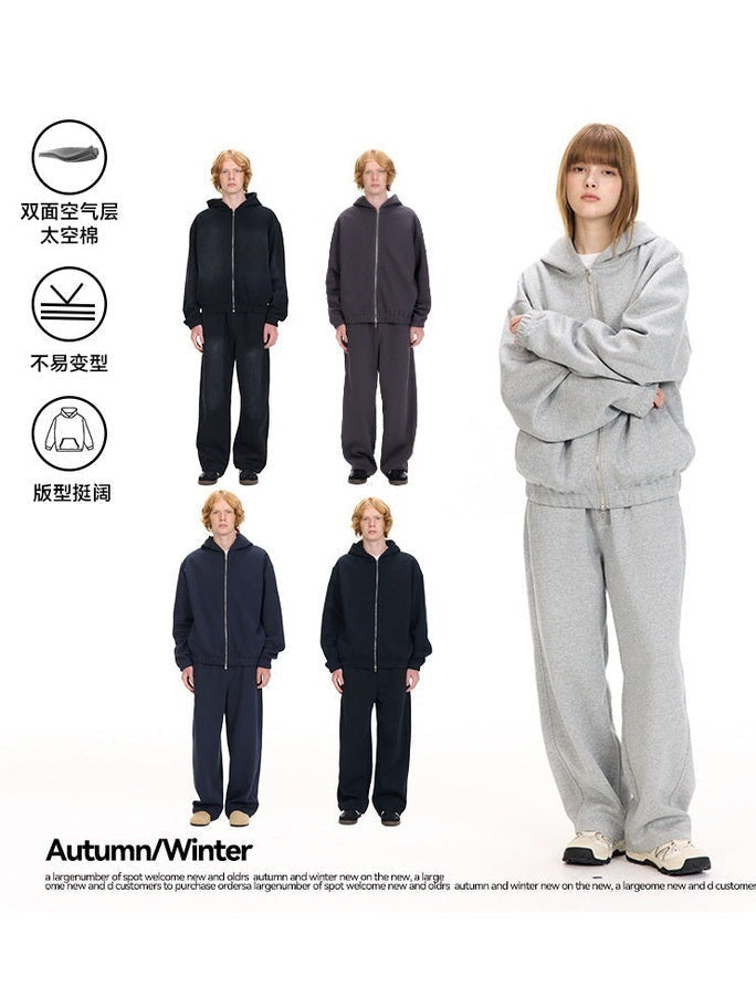 UNF 380G Oversized Zip Hoodie with Sweatpants
