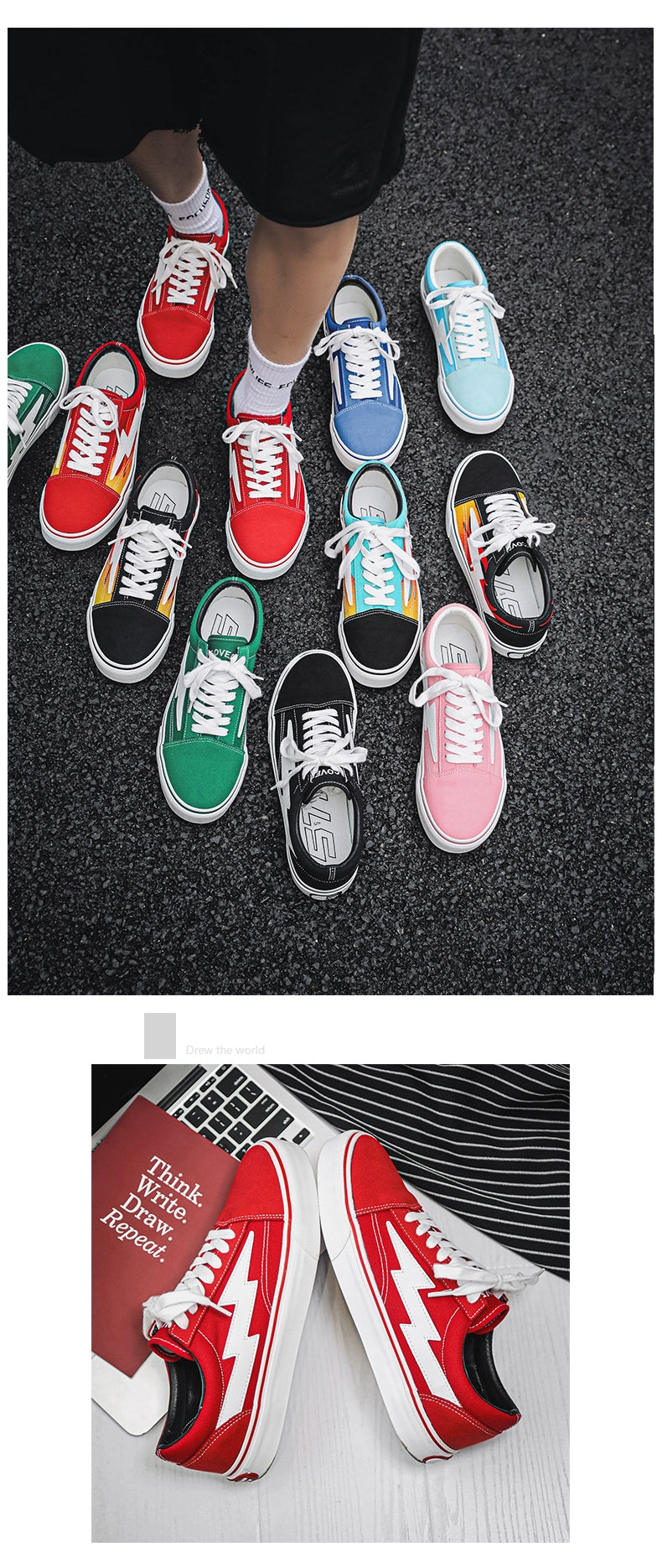 BLACK FLAME REVENGE X STORM ALL THE REVENGE STORM LA CANVAS SHOES