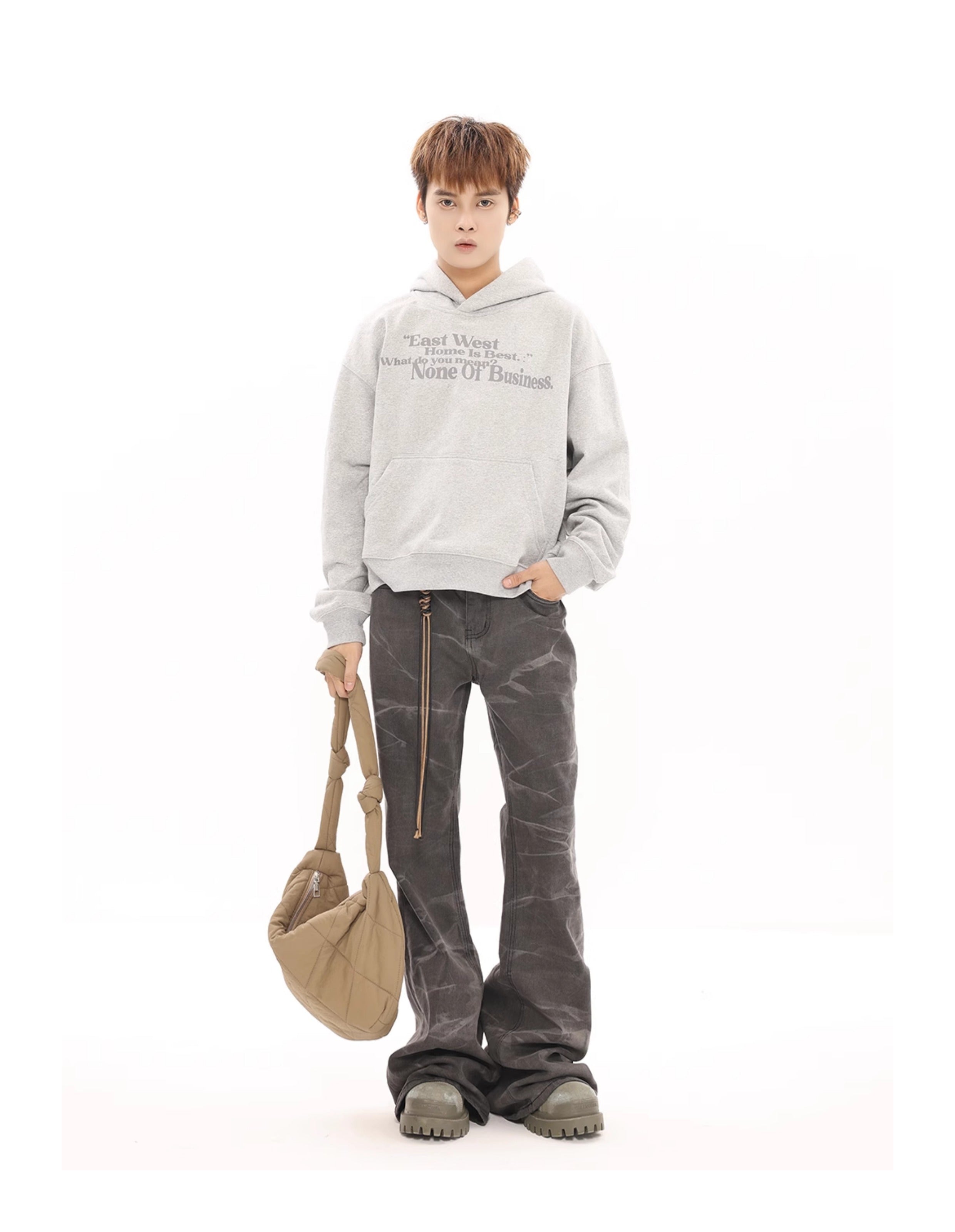 BTSG Skinny Distressed Bootcut Jeans