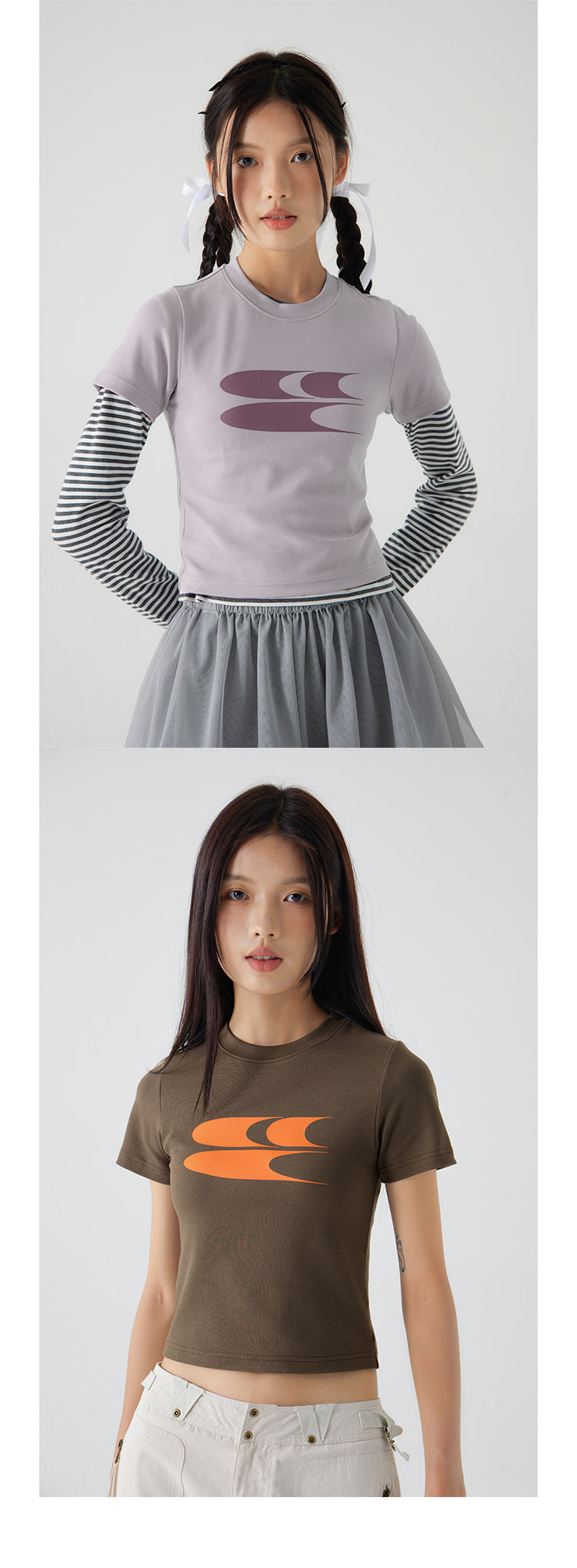 CryingCenter Skinny Stretch Cropped tee
