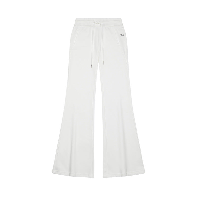 Nariele embroidered slim fit casual sports drawstring sweatpants