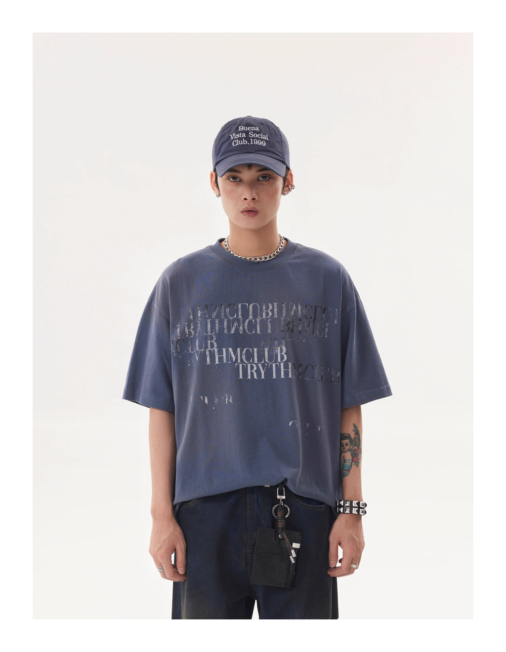 TRYTHMCLUB * American Retro Short Sleeve Tee