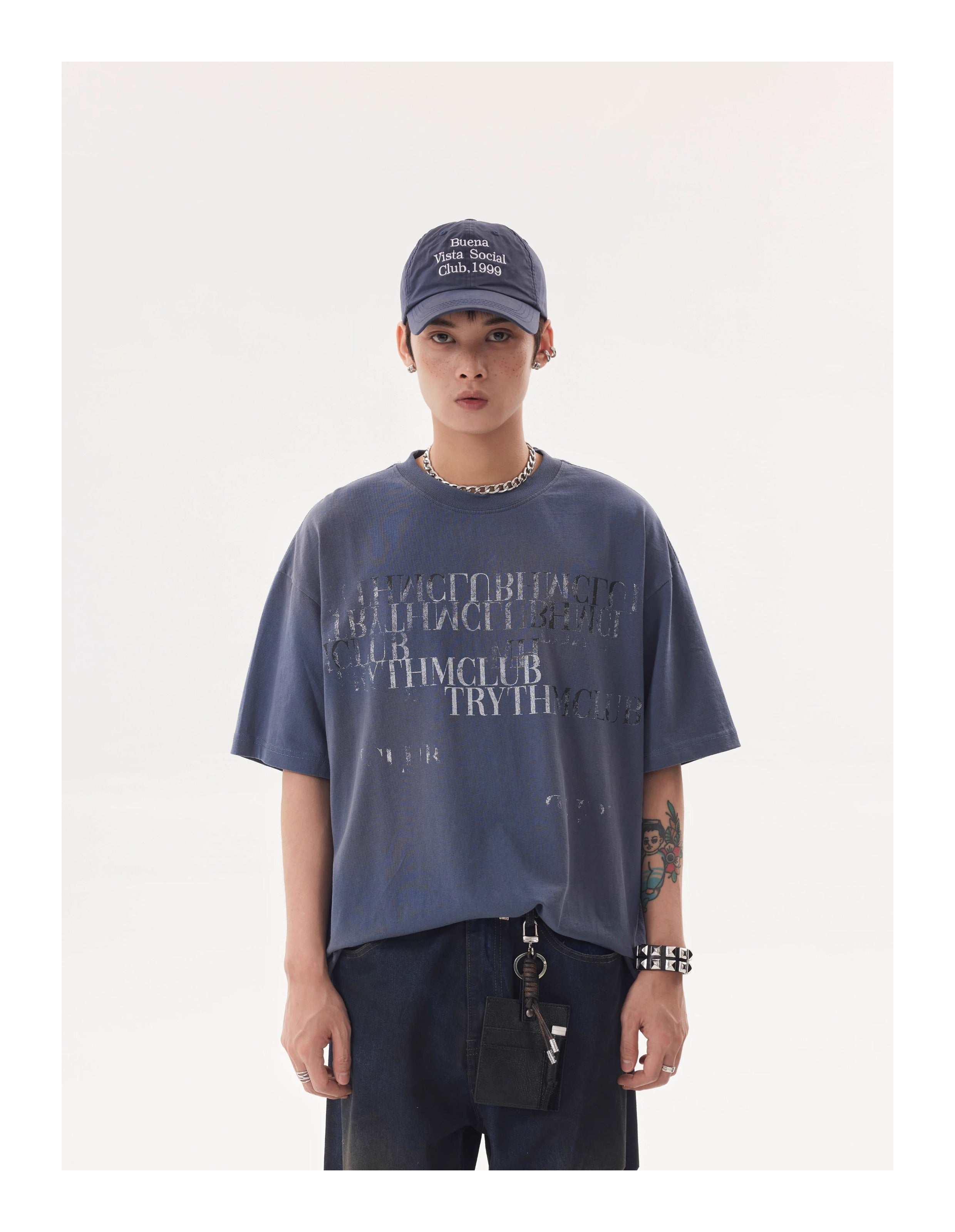 TRYTHMCLUB * American Retro Short Sleeve Tee