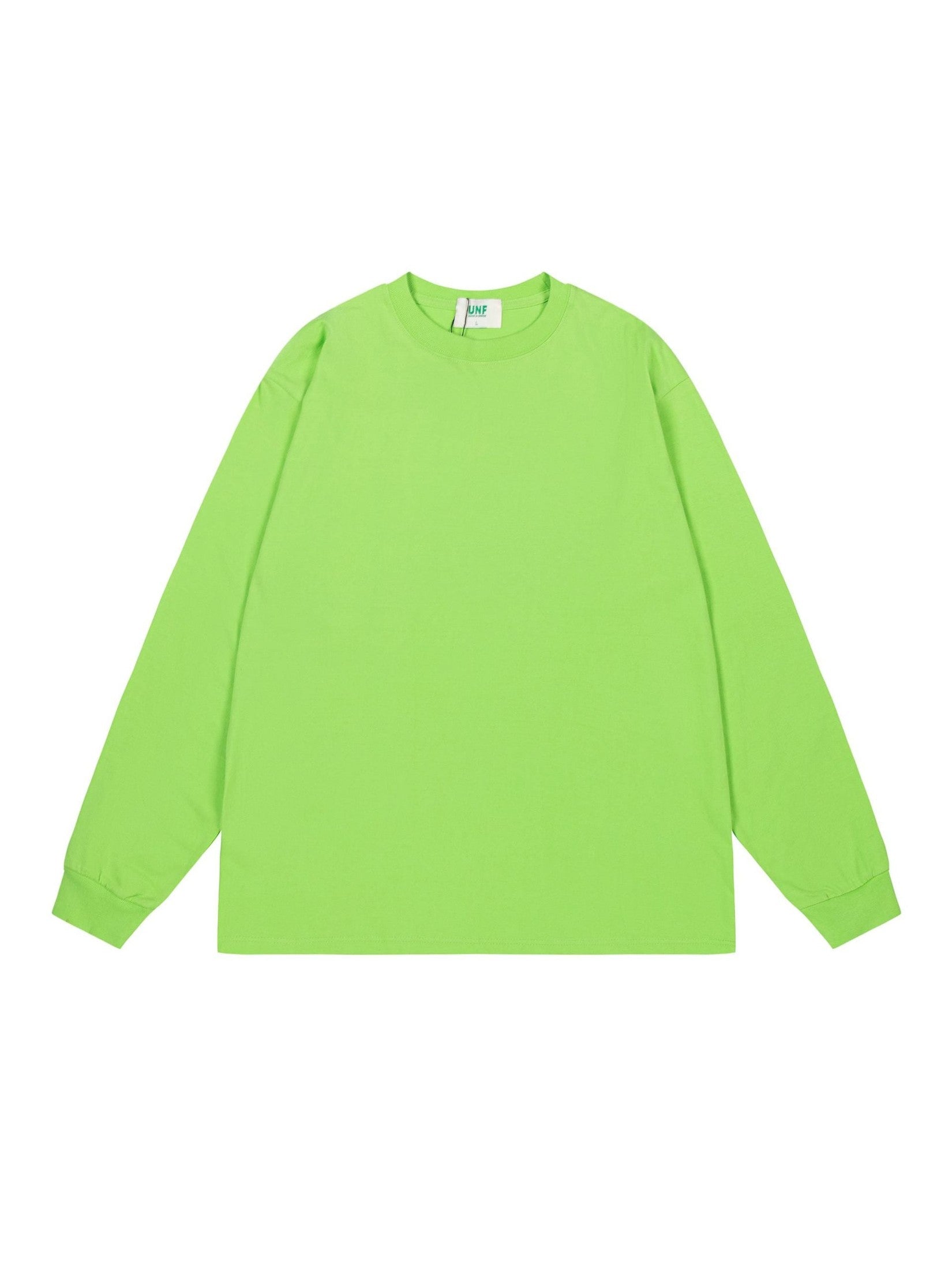 UNF Heavy 100% Cotton Loose Basic Understooth Long Sleeve Tee