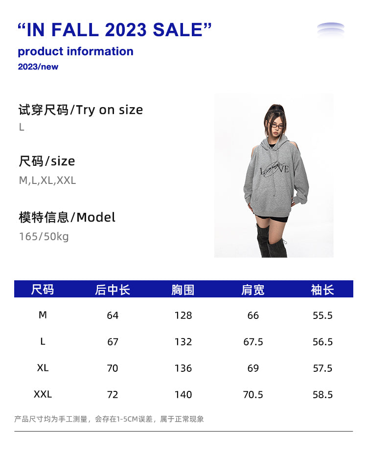 BLACKBB's Niche Design Over The Shoulder Hoodie