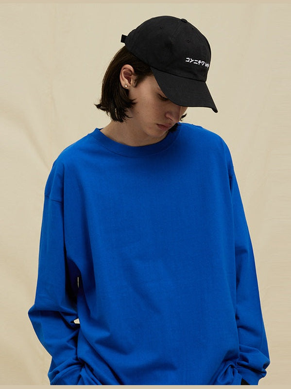 UNF Heavy 100% Cotton Loose Basic Understooth Long Sleeve Tee