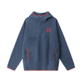 Nariele Letter Embroidery Half Zipper Hoodie Loose Sweatshirt