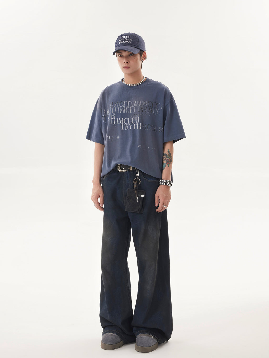 TRYTHMCLUB * American Retro Short Sleeve Tee