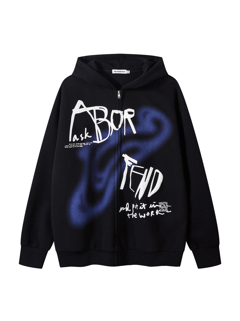 BF. BORFENDED VINTAGE GRAFFITI Zip Hoodie