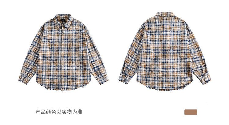 BLACKBB American College Tie-Dye Distressed Lazy Jacket