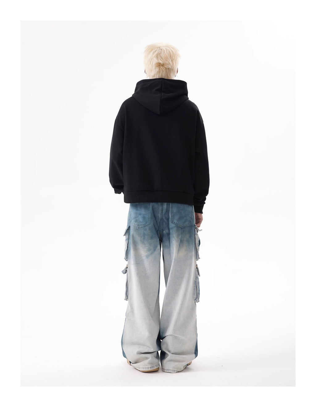 BTSG Tie-Dye Gradient Structure Cargo Jeans