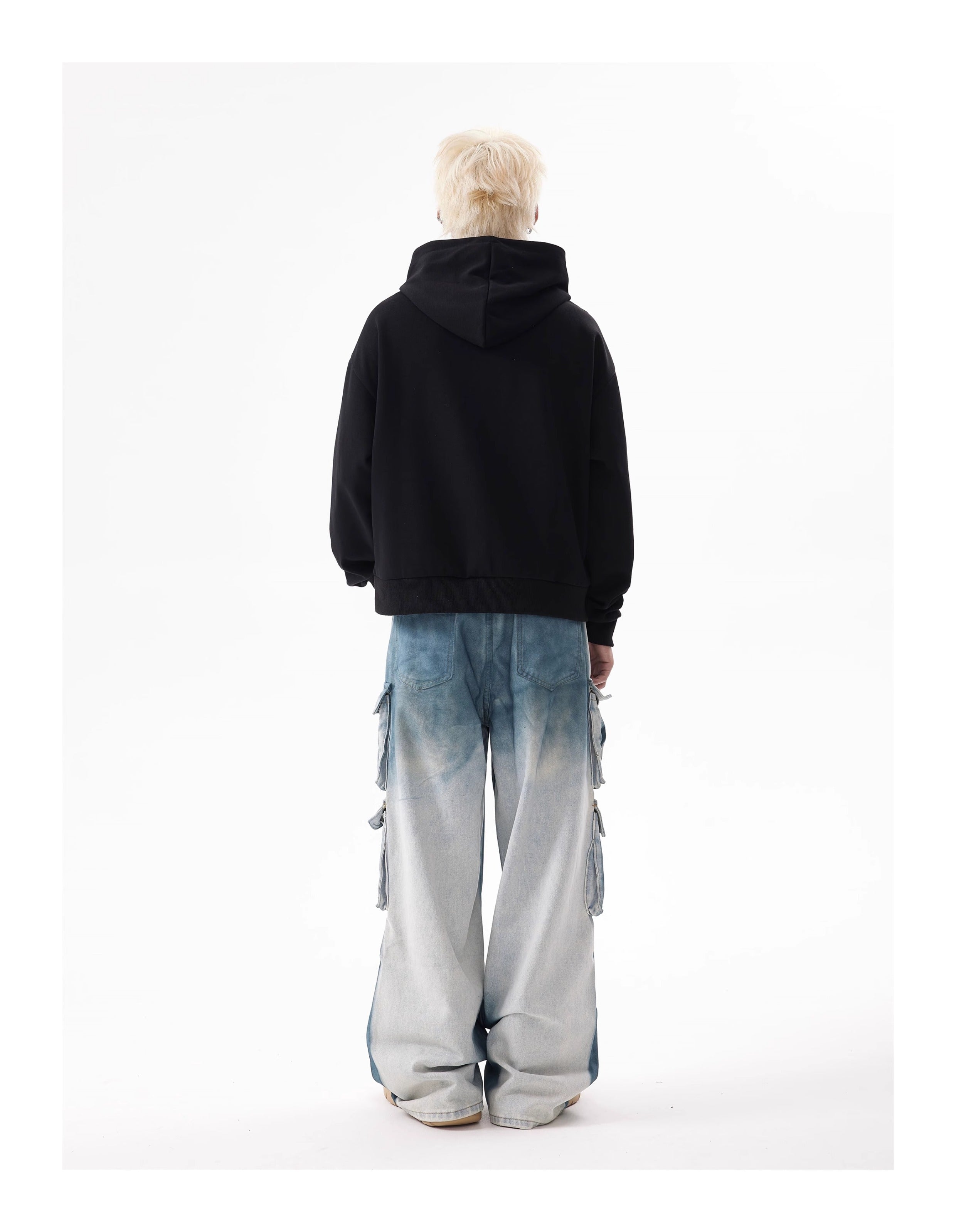 BTSG Tie-Dye Gradient Structure Cargo Jeans