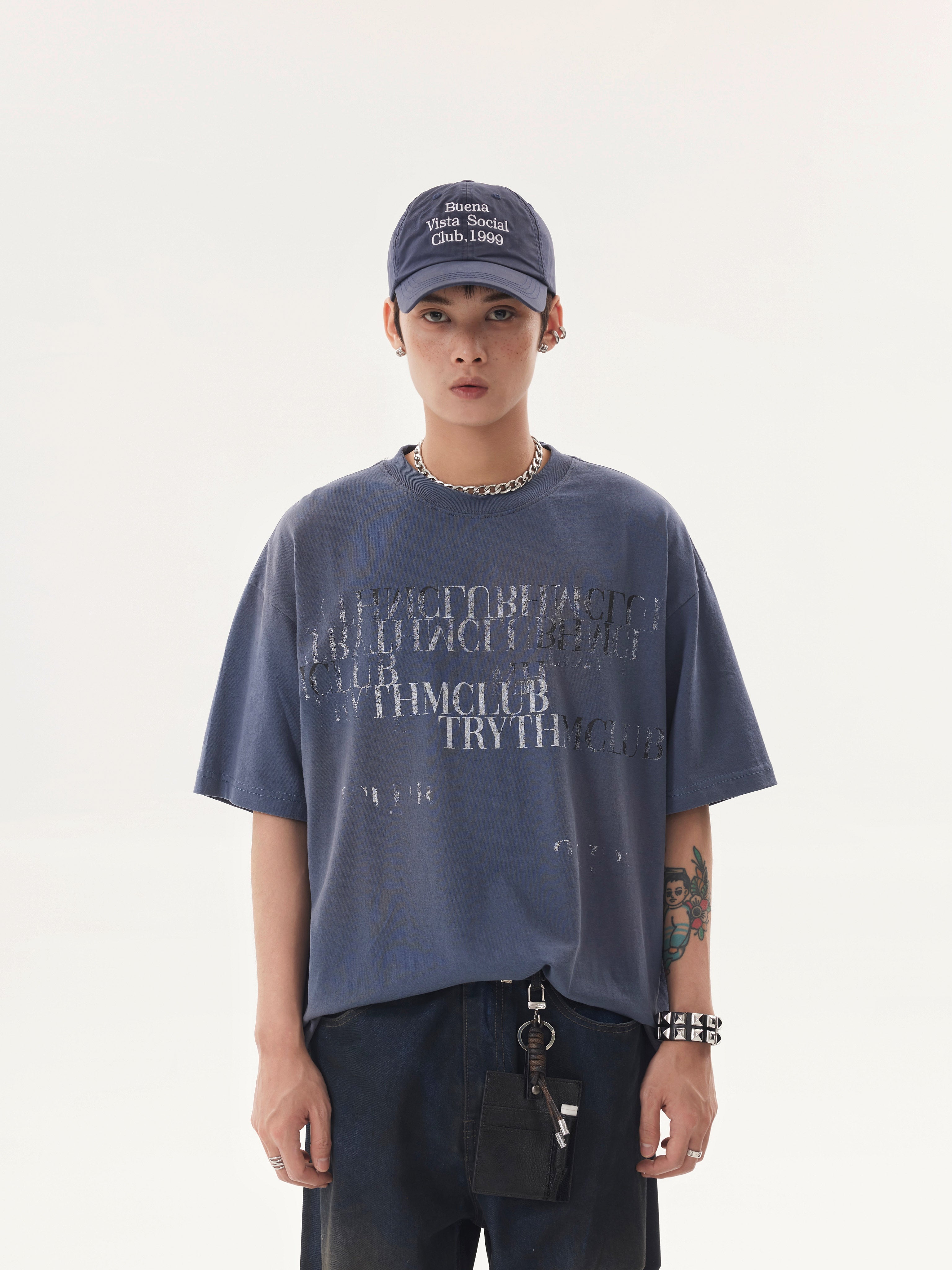 TRYTHMCLUB * American Retro Short Sleeve Tee