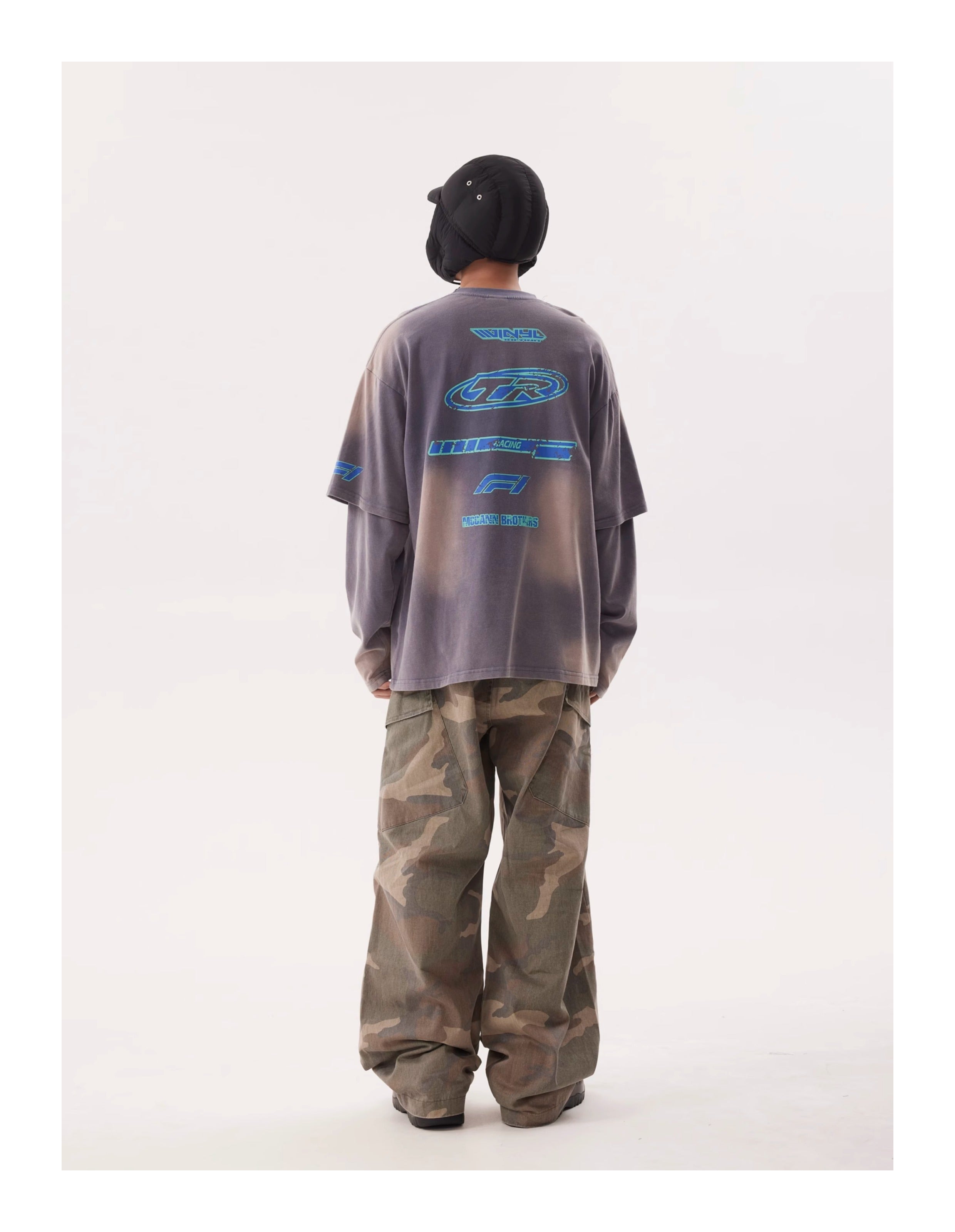 BTSG American Retro Wash Long Sleeve Top Tide Tee