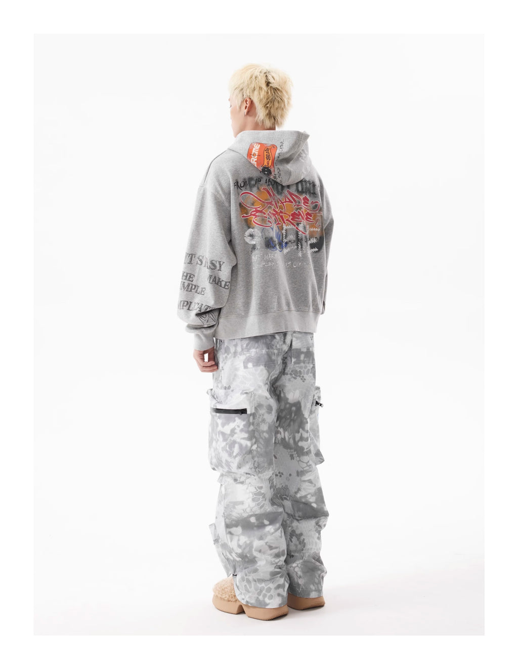 BTSG American Retro Multi-Pocket Camouflage Cargo Pants