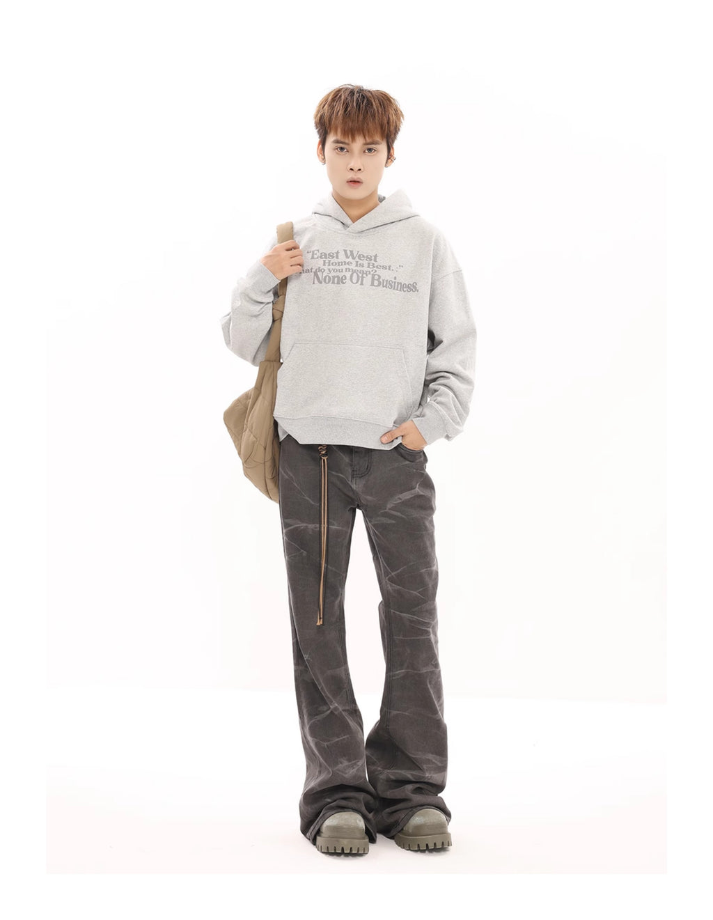 BTSG Skinny Distressed Bootcut Jeans