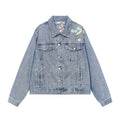 Harshandcruel Yoke floral-embroidered HACR denim jacket