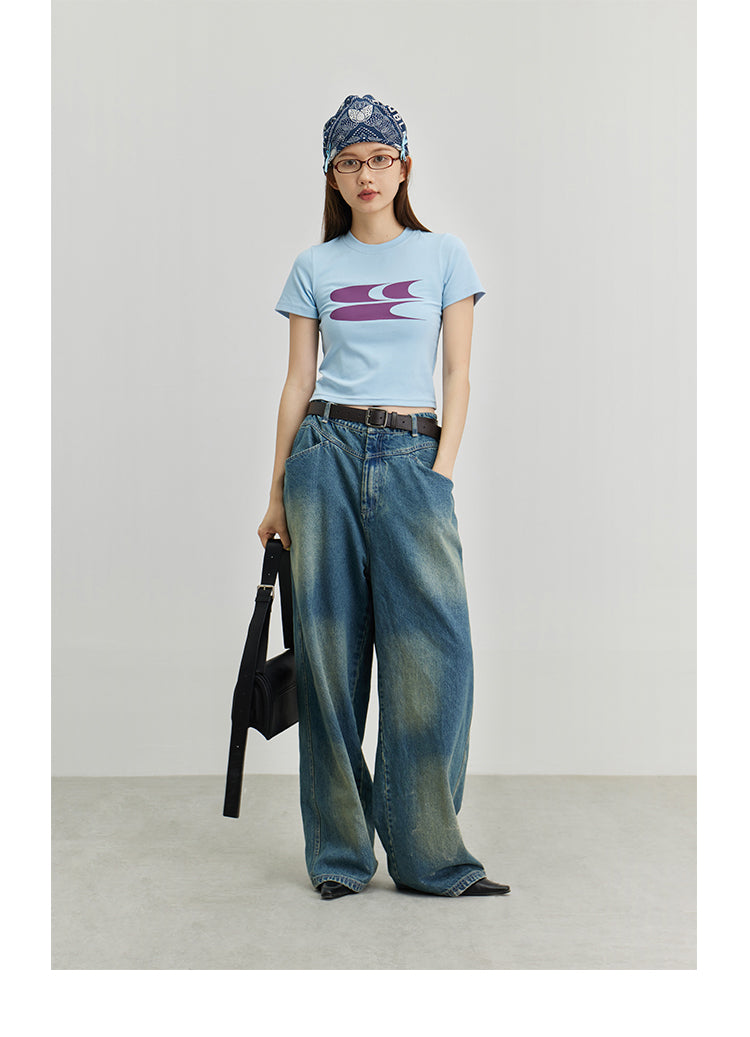CryingCenter Skinny Stretch Cropped tee