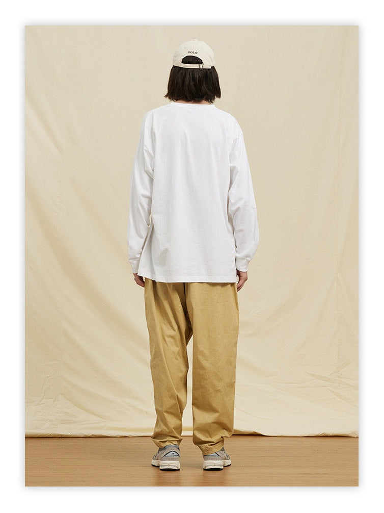 UNF Heavy 100% Cotton Loose Basic Understooth Long Sleeve Tee