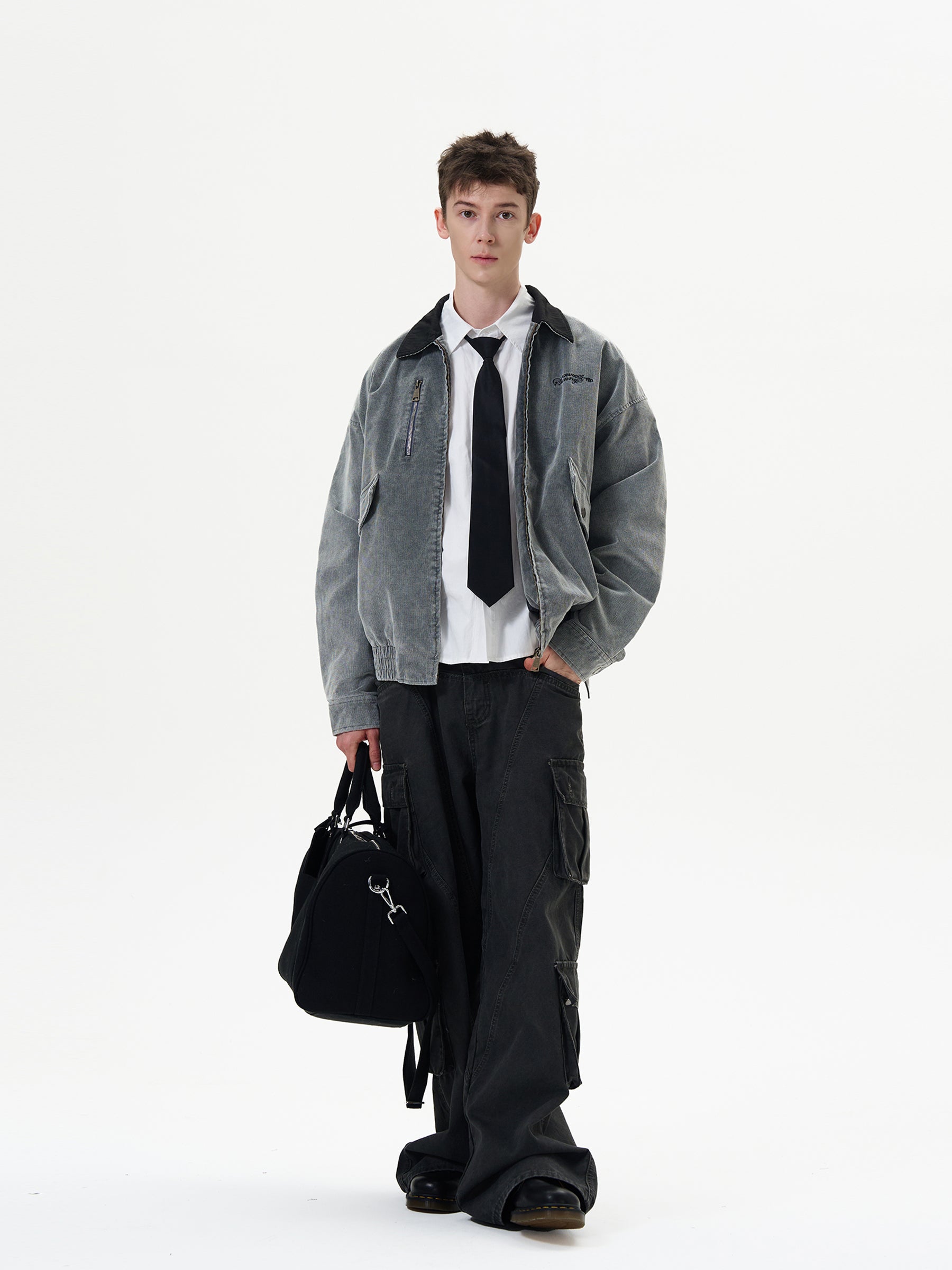 MADWITCH Distressed Corduroy Jacket