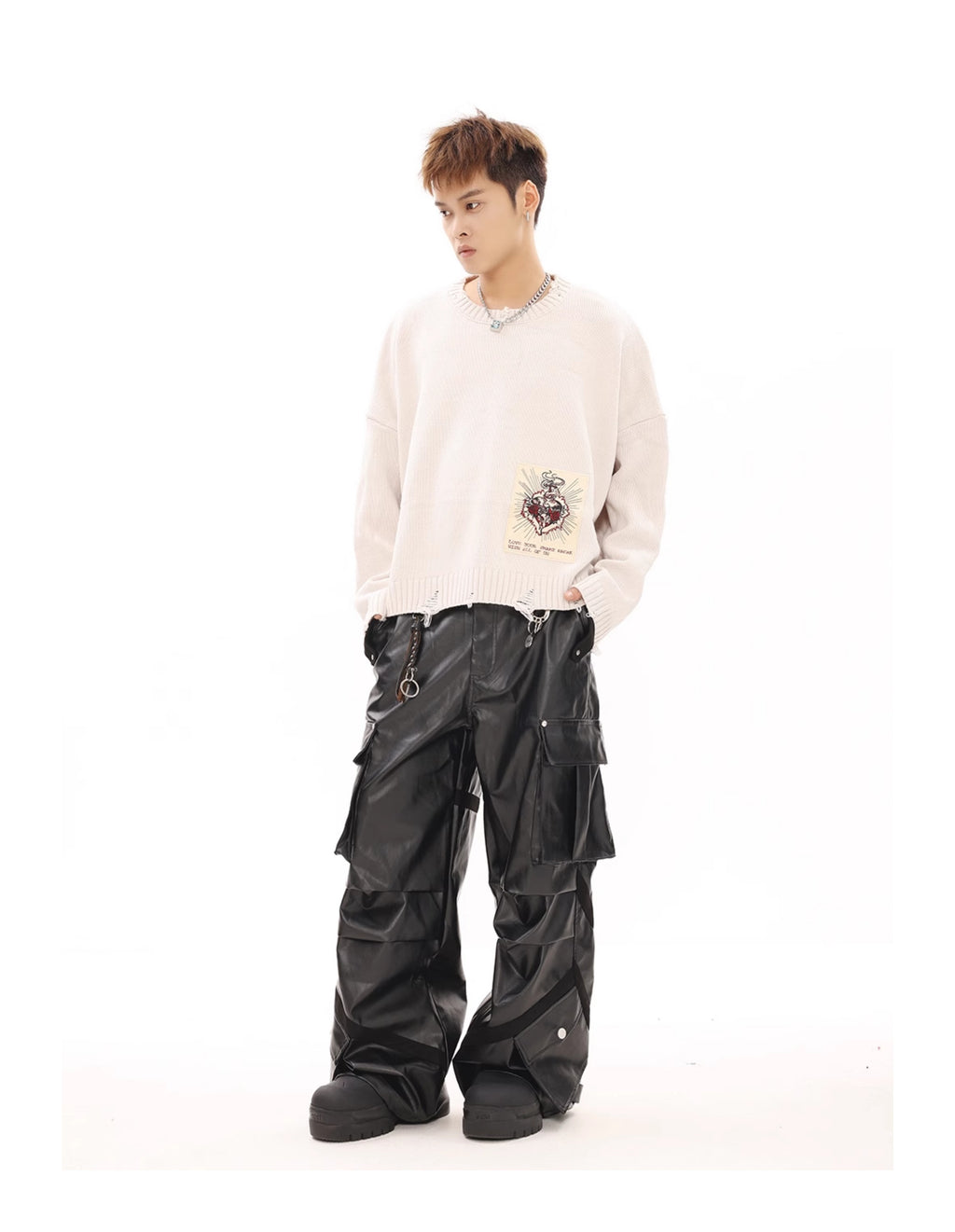 BTSG American Cargo Pants Wide-Leg