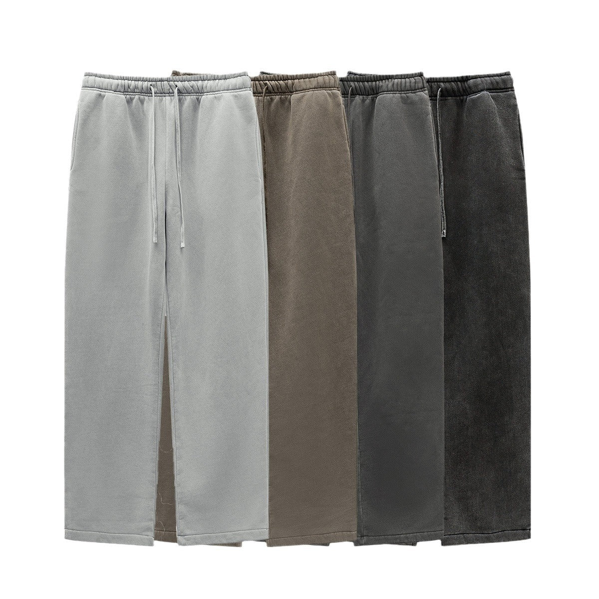 BE Velvet Knitted Straight Sweatpants