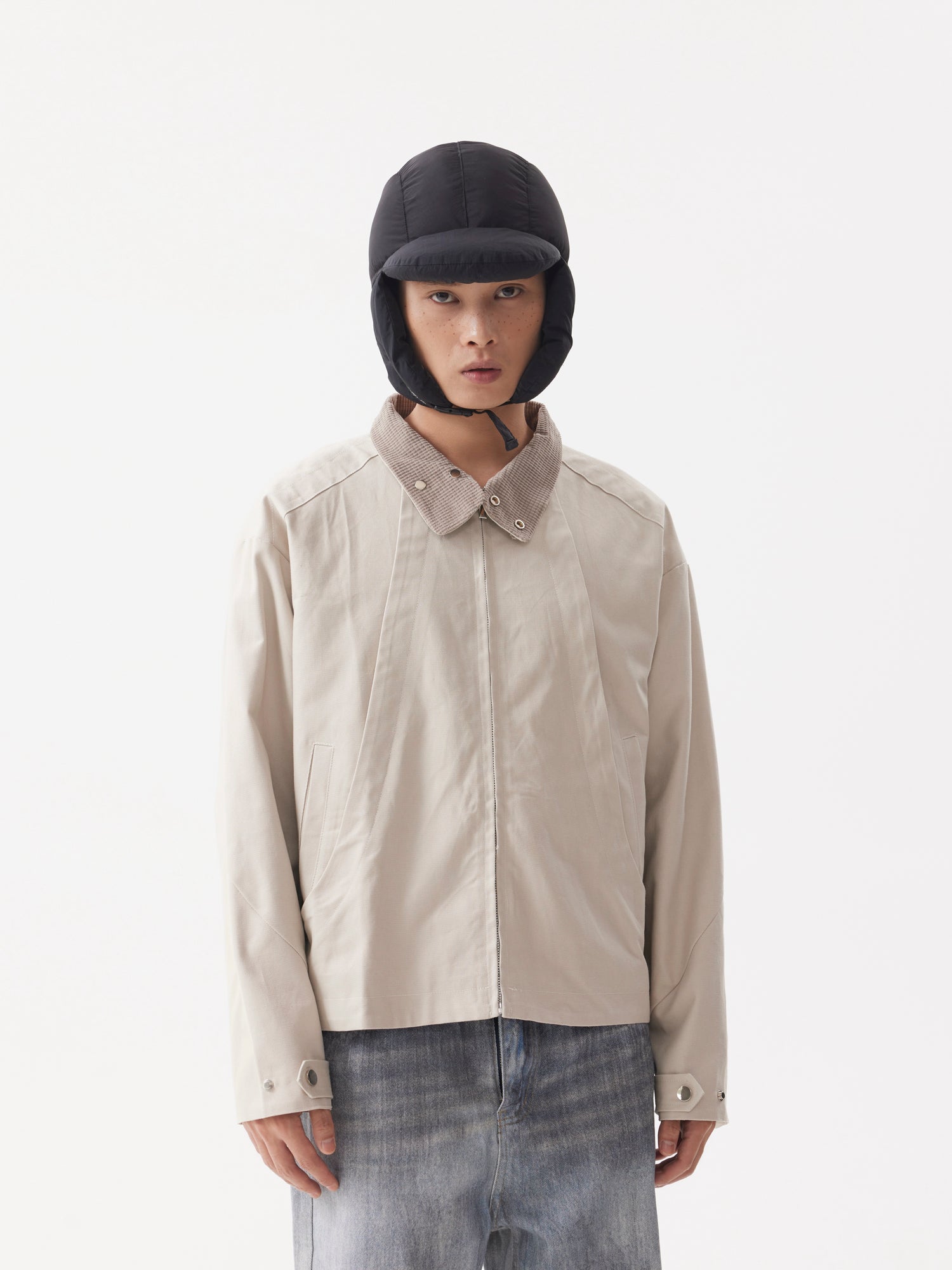 BTSG Harrington Flash Lapel Cropped Jacket