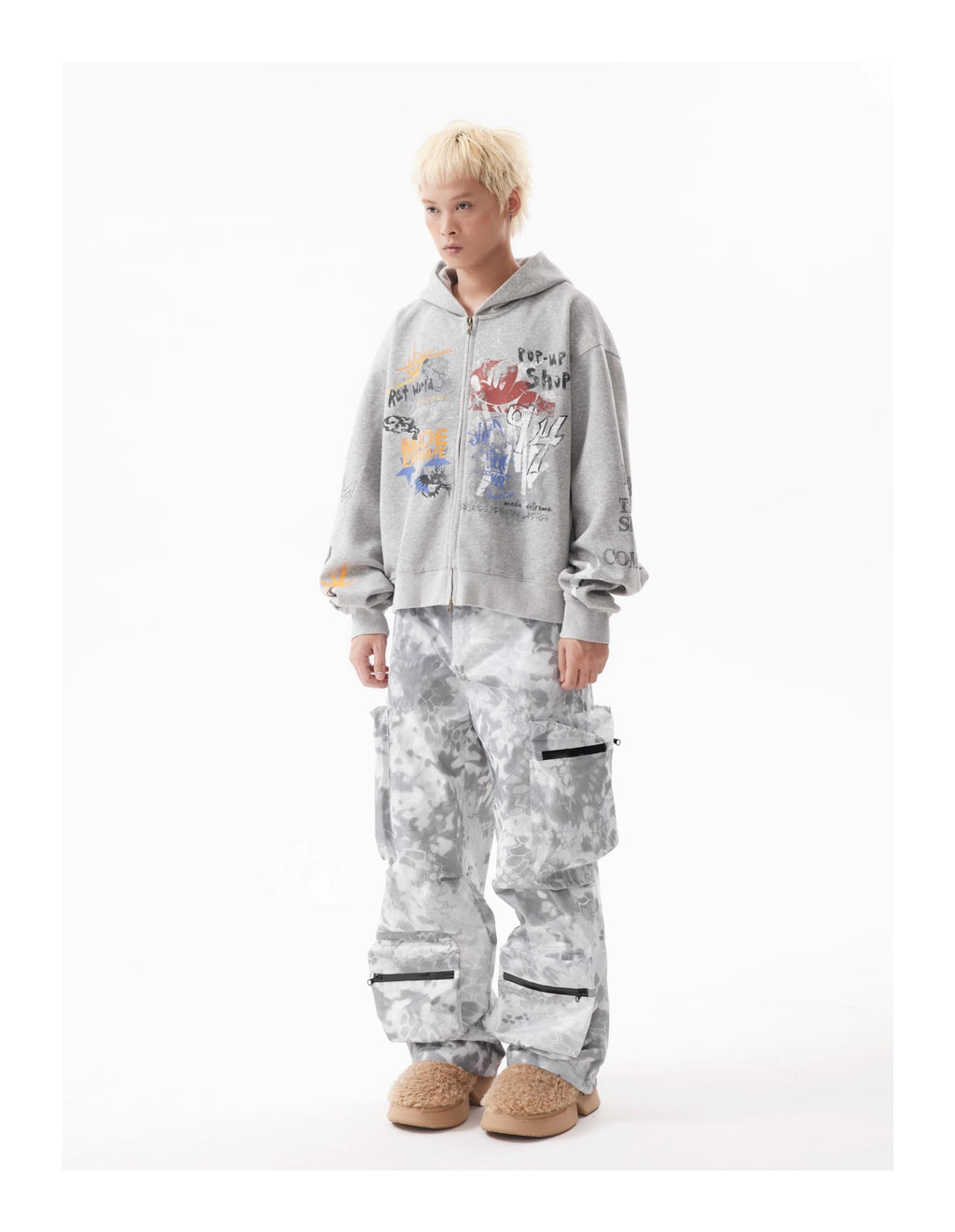 MADEEXTREME KAI CENAT Graffiti Zipped Hoodie