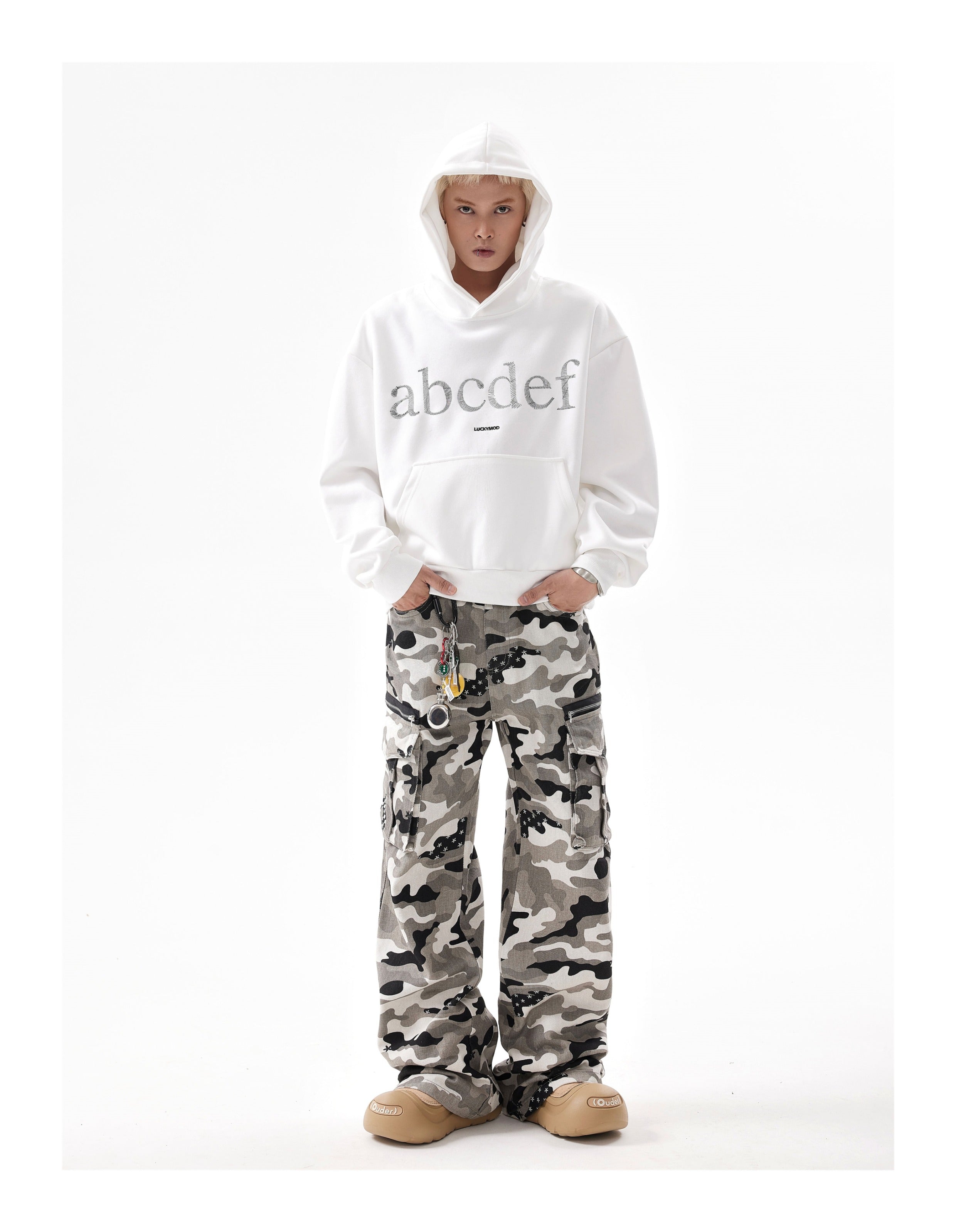 BTSG ABCD embroidered lettering Hoodie