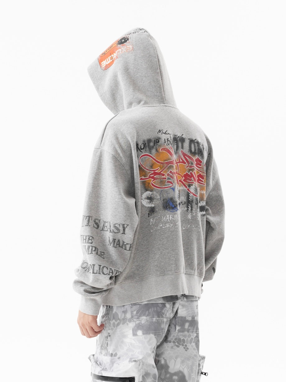 MADEEXTREME KAI CENAT Graffiti Zipped Hoodie