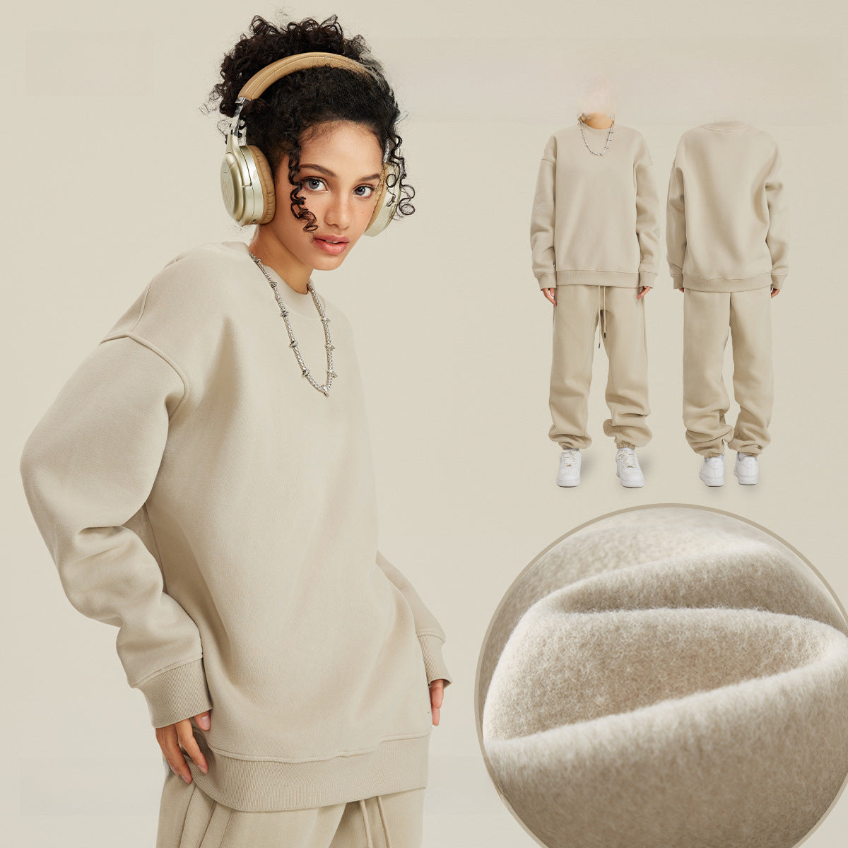BE Fleece Casual Crew Neck 345G SweatShirt