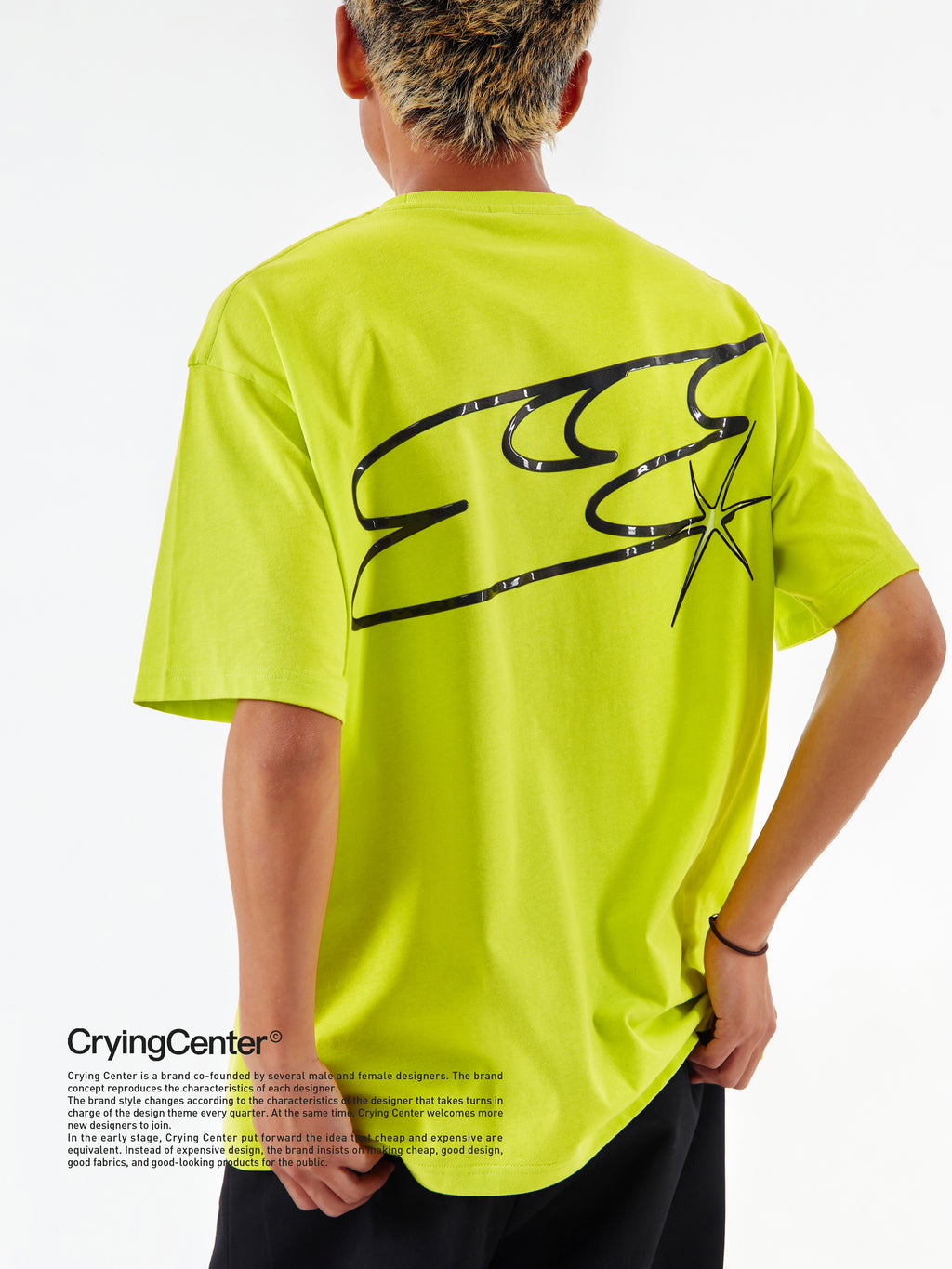 CryingCenter تي شيرت جيلي ستار ثلاثي الأبعاد