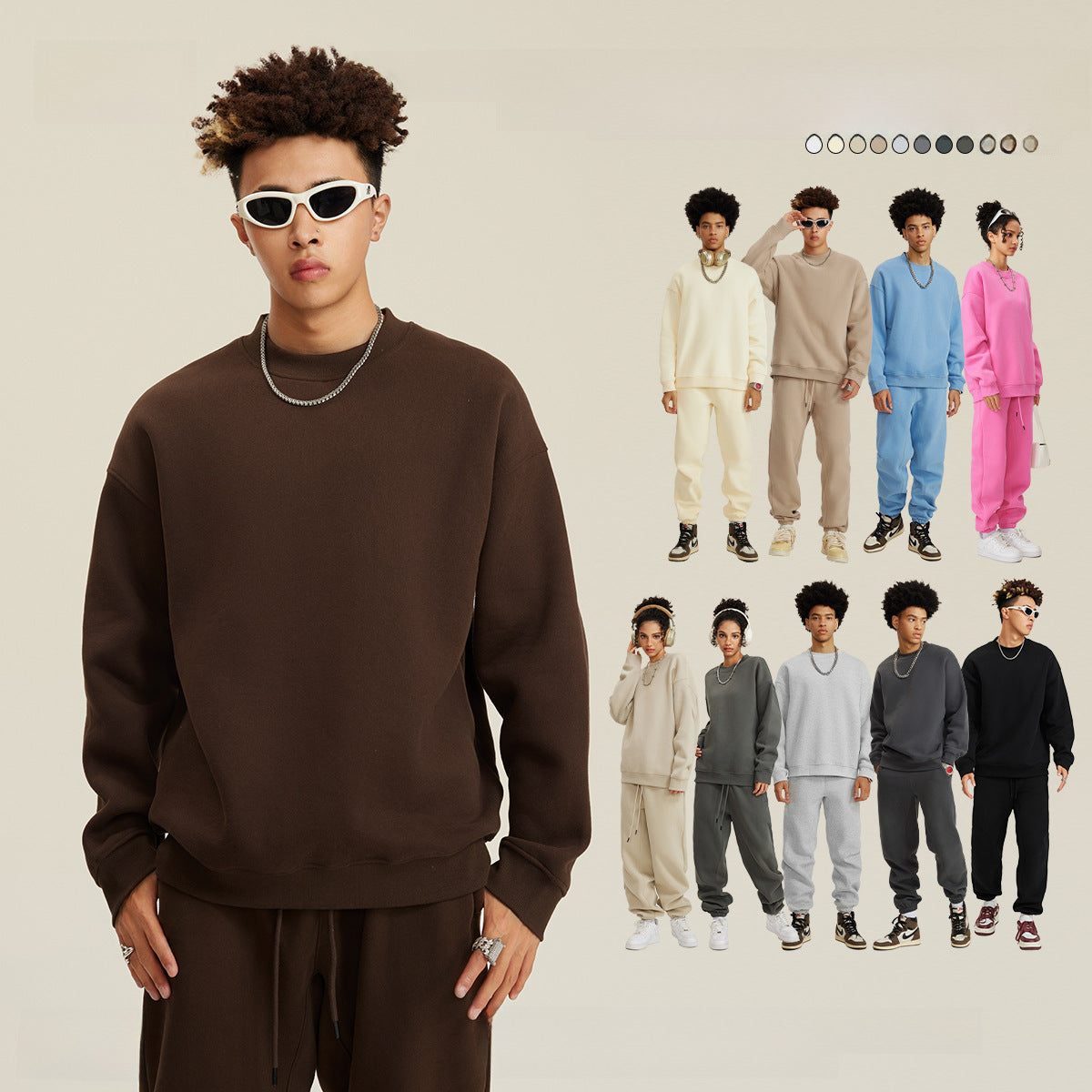 BE Fleece Casual Crew Neck 345G SweatShirt
