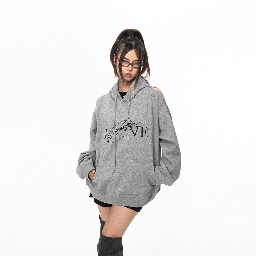 BLACKBB's Niche Design Over The Shoulder Hoodie