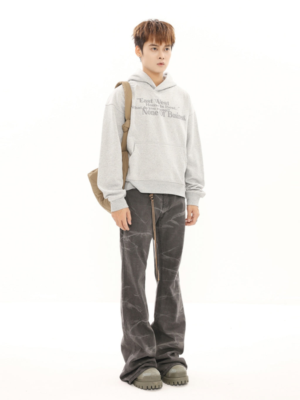 BTSG Skinny Distressed Bootcut Jeans