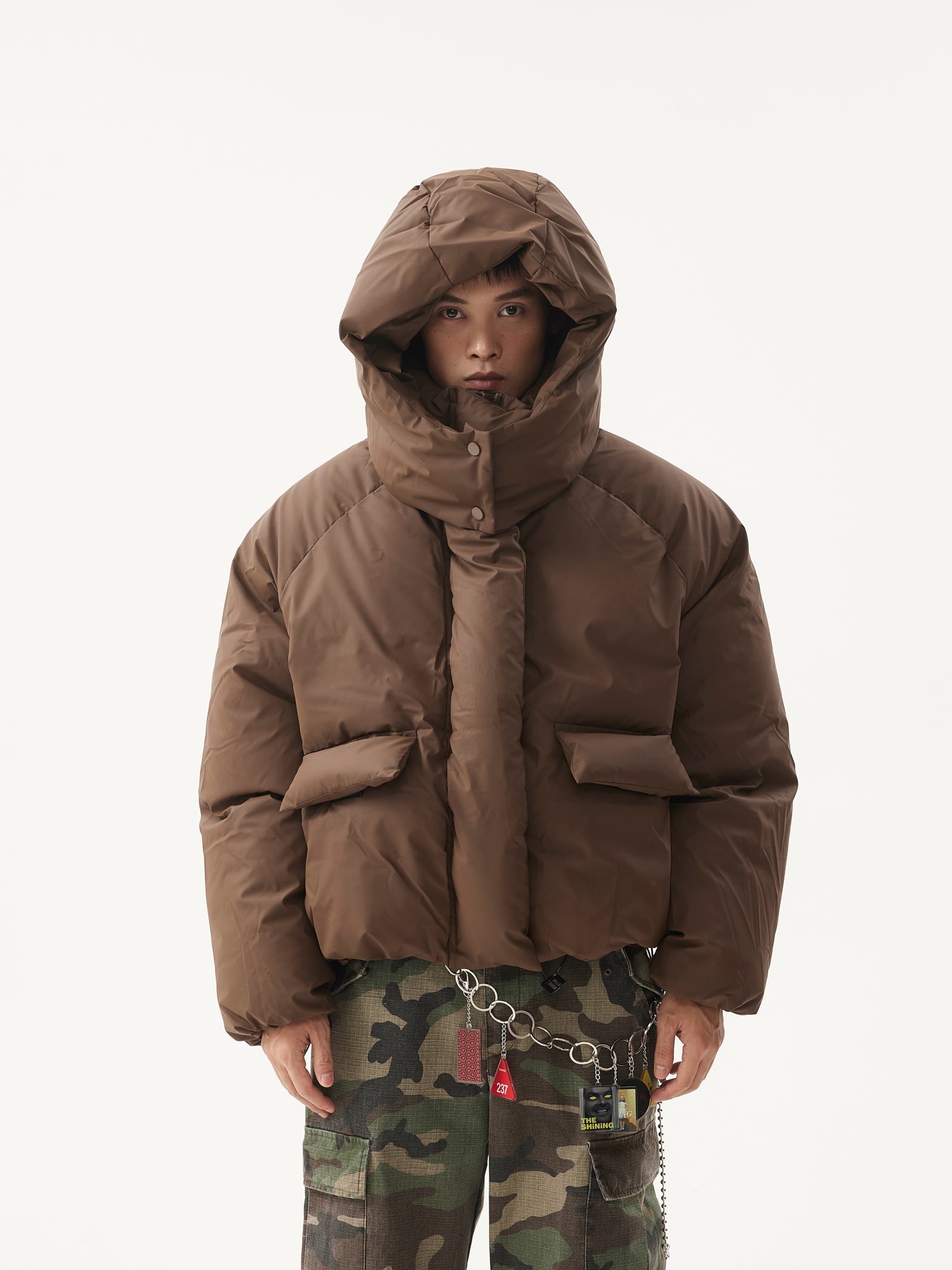 BTSG Detachable Hat Bakery Puffer Jacket