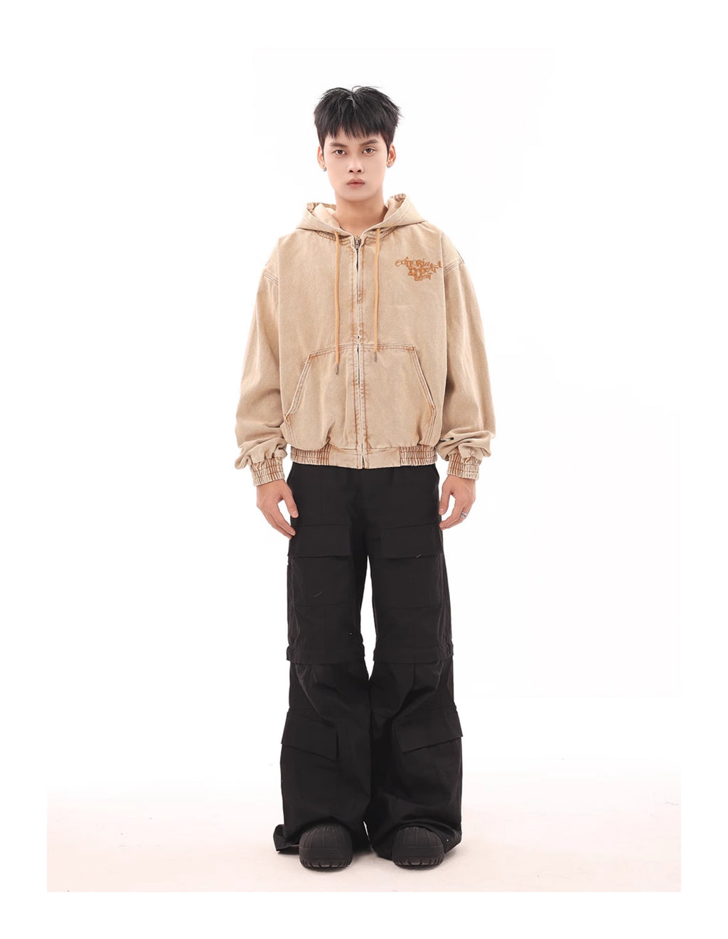 BTSG American Retro Cargo Pants Wide-leg