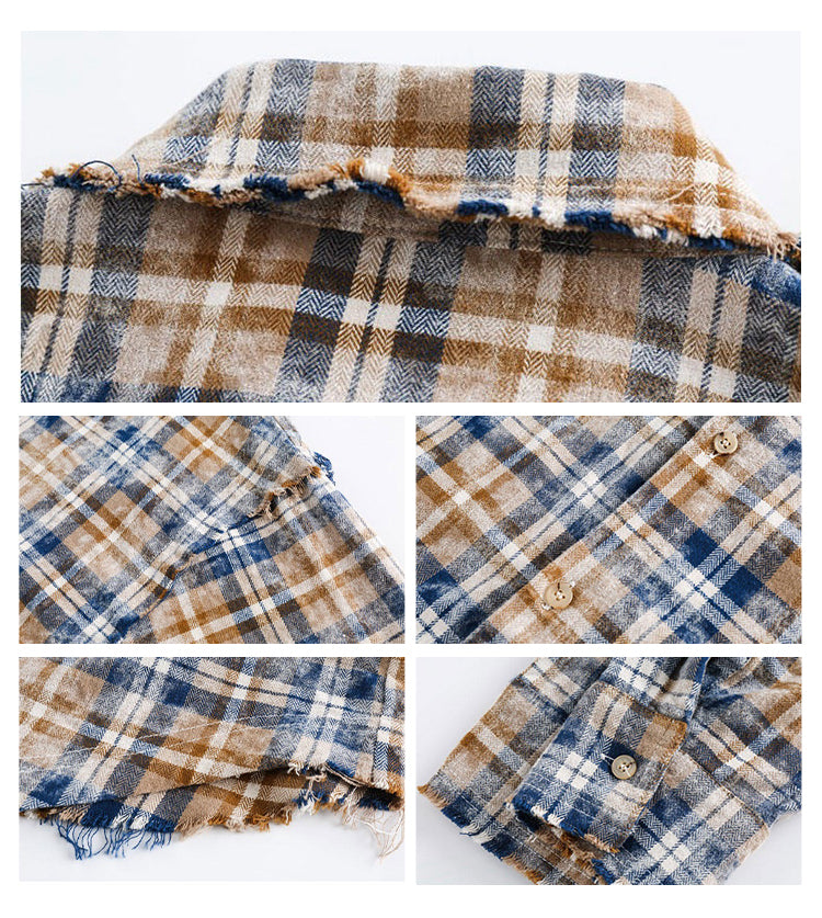 BLACKBB American College Tie-Dye Distressed Lazy Jacket