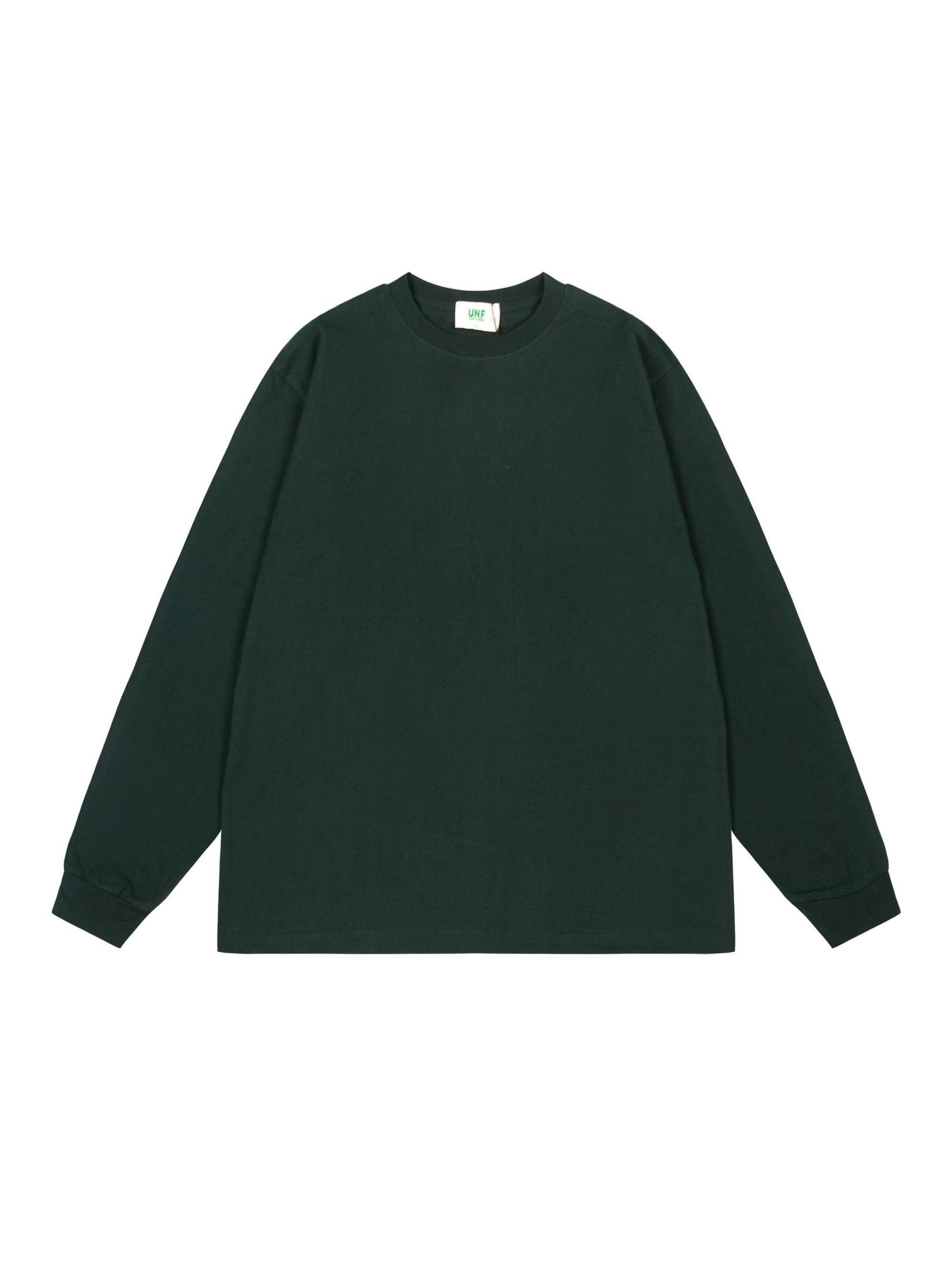 UNF Heavy 100% Cotton Loose Basic Understooth Long Sleeve Tee