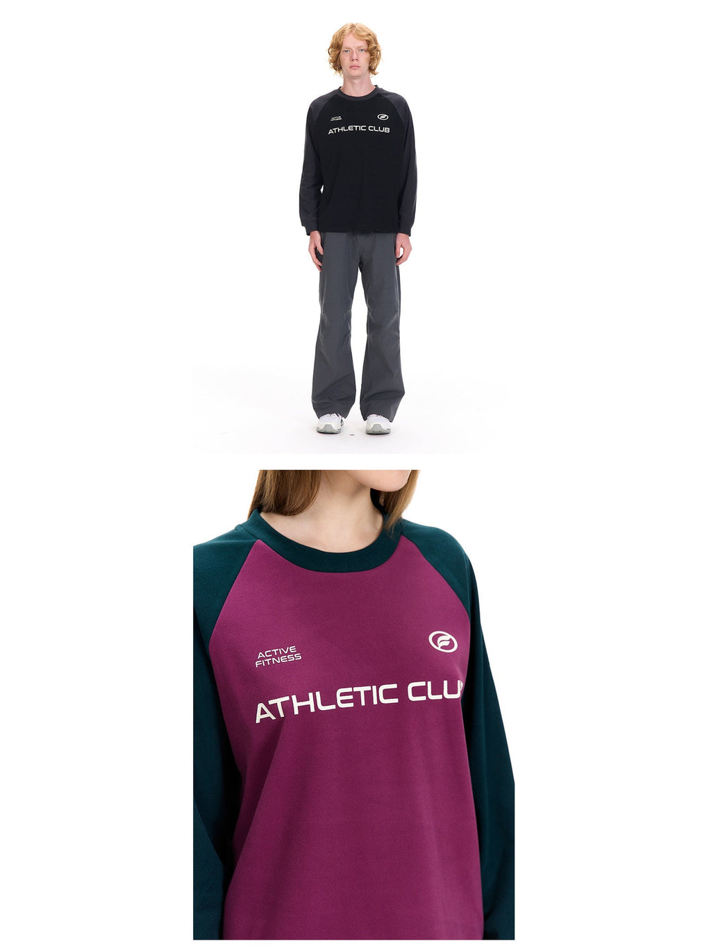 UNF American Reversible Velvet Long Sleeve Tee